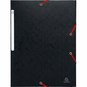 Preisvergleich Produktbild 50 x Exacompta Eckspanner A4 500g / qm schwarz