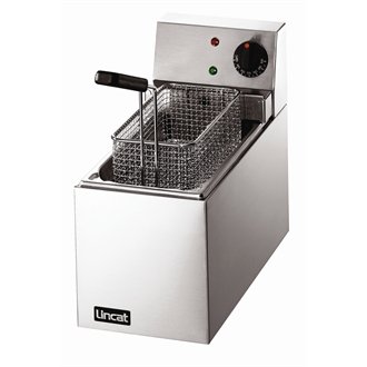 Lynx 400 Lincat 400 Single Fryer LSF Tank J526, 2500 Watt, 2.5 Litre, Silver