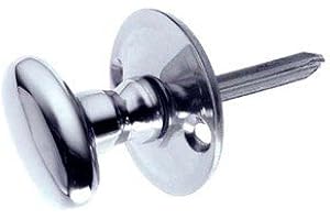 OriginalForgery Door Security Rack Bolt Splined Knob in Polished Chrome