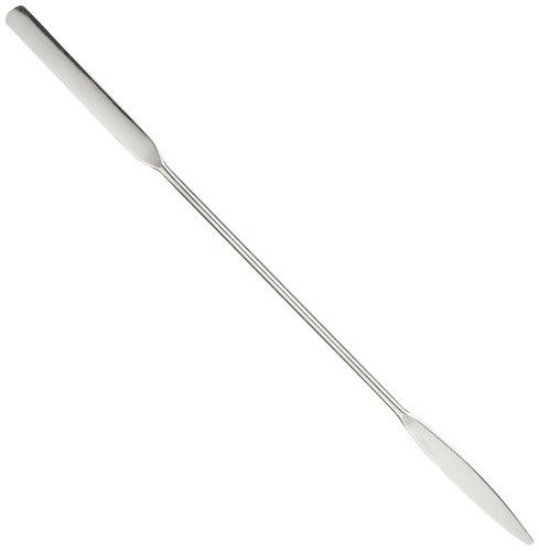 Heathrow Scientific HD15907 Spatula with Rounded Flat End and Tapered Flat End, 7 Overall Length