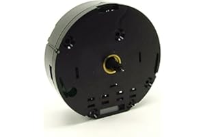 DANS CLOCK SHOP Meccanismo di ricambio per orologio al quarzo, rotondo, con asta da 9,8 mm