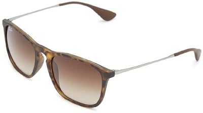 Ray-Ban - Lunette de soleil Chris RB4187 Wayfarer - Femme, Brown (Braun)