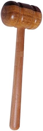 Sponex Heavy Duty Cricket Bat Wooden Mallet / Hammer for Knocking and Bat Preparation (Wooden Mallet)