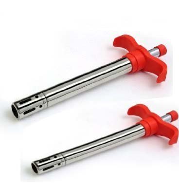 Slings Stainless Steel Gas Lighter With Japanese Piezo Technology (Set Of 2 Pcs) (Multicolour) RS.178 (55.00% Off) - Amazon