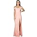 Produktbild Ärmelloses Kleid, Drachen Frauen aus Schulter Cocktail Split Die Gabel Lrregular Kleid (M, Rosa)