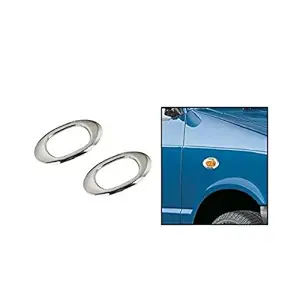 Auto Spare World Side Indicator Chrome Cover for Maruti Suzuki Alto 800 2012-2016 (Set of 2 Pcs)