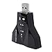 Produktbild BESPORTBLE USB Externer 7.1 Kanal Audio Adapter 3D Stereo Externe Soundkarte für Windows, Mac, Linux