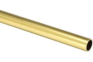 Unifizz Tube rond en laiton - H65 - 20 mm de diamètre - 2 mm d'épaisseur de paroi - 300 mm de longueur - Sans couture - Pour bricolage, décoration creuse, cadre - Modèle Hobby - 1 pièce