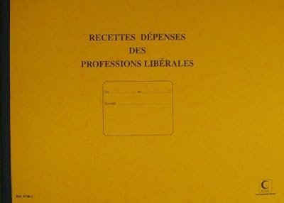 Lebon Et Vernay LES FACONNES PAIER - journal recette/dépense profession libérale 80pages, 27x37cm assotriment couleur