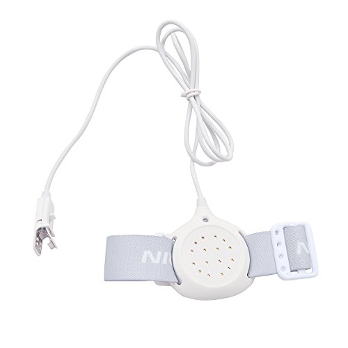 TEQIN Full-Featured Children Ultimate Bedwetting Alarm Moisture Sensor with Sound and Vibration for Kids Boys Girls Unisex Potty Trainning(White)