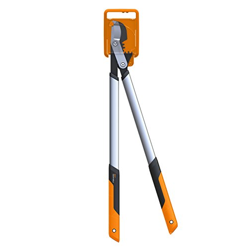 Fiskars PowerGear X Bypass-Getriebeastschere für frisches Holz, Antihaftbeschichtet, Gehärteter Präzisionsstahl, Länge 80 cm, Schwarz/Orange, LX98-L, 1020188 - 2