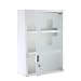 Produktbild XL Medizinschrank Arzneischrank Metall Glas Weiß