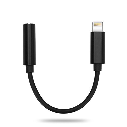Preisvergleich Produktbild CarolinaSale® Adapterkabel Lightning zu AUX - ( Klinkenstecker zu 8 Pin ) für Ihr iPhone 7 / 7 Plus / 6 / 6s / 6 Plus / 6s Plus / 5 / 5c / 5s / 5SE / 4 / 4s ( Adapter schwarz )