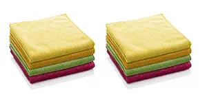 Auto Hub Microfiber Car Cleaning, Polishing Cloths for Vehicles (Assorted) - Pack of 8