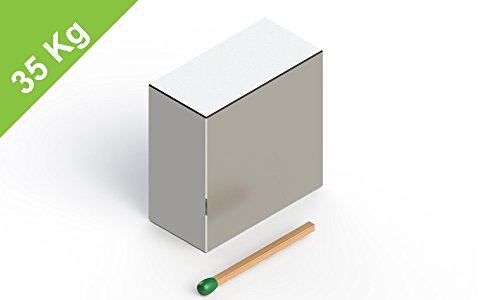 Neodym Quadermagnet, 30x30x15mm, vernickelt, Grade N45, Werkstattmagnet für Heimwerker