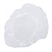 niceEshop White Round Disposable Transparent Shower Hair Cap with Elasticated Band,Set of 10 Pcs
