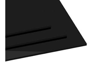 52 NORTH 3mm Perspex Acrylic Plastic Sheet Perspex Sign Material - Multiple Sizes and Colours - Black, White, Red, Green, Blue, Orange (A3 (400mmx300mm), Black)