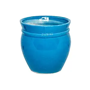 ShopMeFast Glossy Ceramic Pots Ceramic Planters for Indoor Plants/Planters,Home Decor,Garden Decor, Decorative Succulents Pot (Dia.: 5 Inches; H:5 Inches.) (Blue)