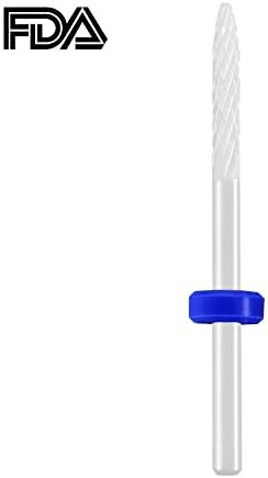 JCMASTERCeramic Nail Drill Bit For Removing Residual Nail Polish or Nail Gel, Polishing Uneven Nail Surface - 3/32'' Universal Size, Durable, Premium Nail File Bit For Nail Care and Nail Design