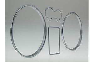 ‎LETRONIX LETRONIX Satin Matt Tachoringe Tacho Ringe zum Clipsen geeignet für Fahrzeug Golf 4 T4 Passat 3B Bora