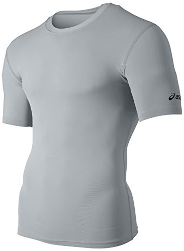 Preisvergleich Produktbild Asics Herren Kompression Running Short Sleeve Shirt Gr. Medium, grau