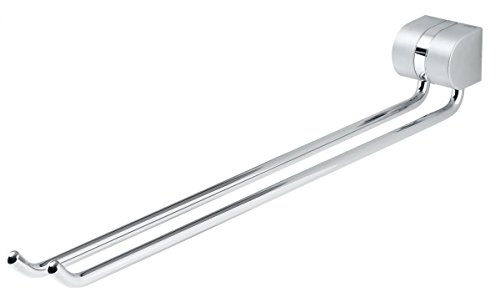 Preisvergleich Produktbild Tiger Cria Handtuchhalter 2-armig schwenkbar Chrom Matt, Handtuchhalter, Badetuchhalter, Handtuchhalter Chrom