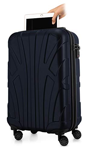 Offre SUITLINE - Trolley Cabine expandible, Valise Rigide avec
Compartiment Ordinateur Portable, 55 cm, 38