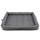 HFF Heimtierbedarf, Heimtier, Antihafthaar, Hundematte, Kleiner Mittelgroßer Hundezwinger, Vierjahreszeitenuniversal, (Grau, Grün, Schwarz, Rot) (Farbe : Gray, größe : E:121 * 74 * 10cm)