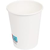 Garc&iacute;a De Pou Hot Drinks Glasses 1 Wall 240 ml 280 + 18 Pe G/M2 &Oslash;8/5.5 x 9.2 cm, White Cardboard, 50 Units