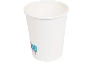 García De Pou Vasos Bebidas Calientes 1 Pared 240 ml 280 + 18 Pe G/M2 Ø8/5.6x9.2 cm, Blanco Cartoncillo, 50 Unidades