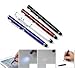 SHOPEE 4 In 1 LED Stylus Laser Pointer Torch Screen Stylus Ballpoint Pen for All Touch Screen Smart Phones (ASSORTED COLOR) RS.199.00