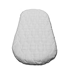 SUZY Microfibre Hypoallergenic Moses Basket Mattress 74 x 28 x 4cm Thick OVAL SHAPED : Reversible