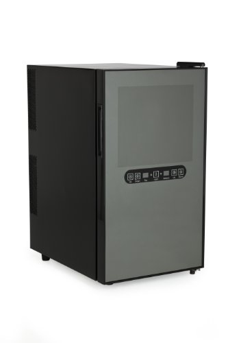 Amstyle Design Weinkühlschrank 2 Temperaturzonen Klima-Zonen Schwarz 48 Liter 18 Flachen Getränkekühlschrank 8-18°C Weinkühler Weinklimaschrank Glastür Freistehend Rot & Weißwein Höhe 64cm (EEK: C) - 22