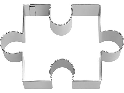 Keks - Ausstechform / Plätzchenform "PUZZLE - TEIL (gross)" (9 cm / Edelstahl - Rostfrei)