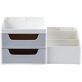 Large Desktop Tidy Desk Organiser Drawers Multicoloured Amazon