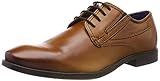 Bugatti Men Herren Schuhe klassische Derby Business Hochzeit Party Leder Cognac Schnürer Halbschuhe