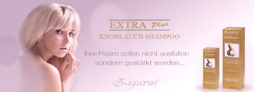 Zigavus Extra Plus Knoblauch Shampoo Original Gold 150ml gegen intensiven Haarausfall! Geruchsneutral! Anti Schuppen! Haarpflege! - 2