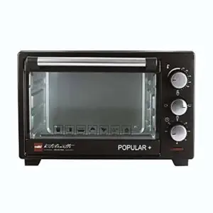 Cello Plast 19-Litre Popular Plus Oven Toaster Grill, OTG (Black)