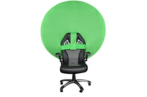 Preisvergleich Produktbild Webaround Tragbarer Webcam-Hintergrund, 142 cm grün Chroma Key Green