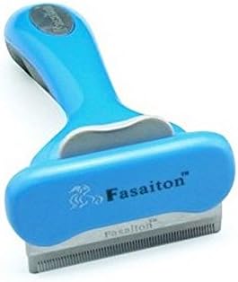 Fasaiton DeShedding Tool for Small Dogs / Cats / Rabbits (Blue)