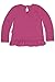 Pampolina Baby Girls T-shirt 1/1 Arm T-Shirt Crew Neck Long Sleeve Long Sleeve Top, Pink (raspberry Rose Pink 2082), 4 Years (Manufacturer size: 104)