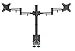 Produktbild Bramley Power LCD LED Dual Monitor Desk Mount Arm Stand Bracket, Sehr Stark Und Leicht Aluminium-Druckguss unterstützt bis zu 10Kg 30 " monitor mit Tilt und Swivel (Dual Monitor)