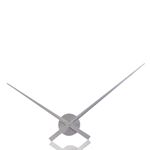 GROßE WANDUHR "BIG TIME" Uhrwerk für die Wand silber Ø 80 cm von Xtradefactory