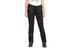 Royal Enfield BREEZE WOMEN RIDING TROUSER BLACK (XL) | Flexible Nylon-Polyester mesh | High abrasion resistance | CE certified protection- knee & hip | 90% Ventilation | 2 side pockets