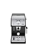 De'longhi ECP33.21 - Cafetera espresso, 1100 W, capacidad 1.1 l, café molido y monodosis, negro y plata