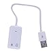 Price comparison product image Aluminum USB External 7.1 Stereo Sound Card Audio Adapter with cable for Windows and Mac