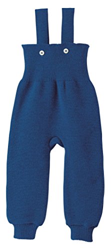 Disana Knitted Baby Dungarees in Organic Merino Wool Navy 62/68 3-6m
