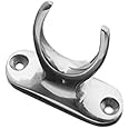 Pole Hook Holder for Sash Window, Attic, Loft, Velux, Skylight Poles (Polished Chrome)