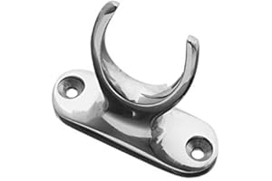MR. WINDOWS Pole Hook Holder for Sash Window, Attic, Loft, Velux, Skylight Poles (Polished Chrome)
