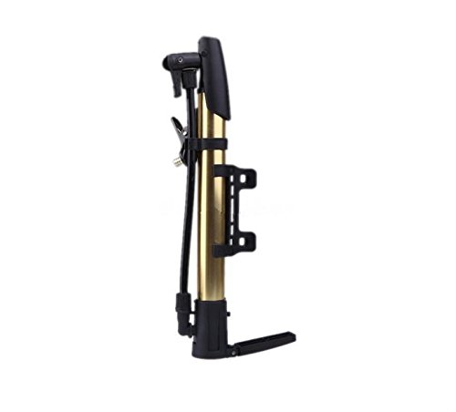Preisvergleich Produktbild flowerkui tragbar Pumpe Bike Tire Standpumpe Fahrrad Air Pumpe (Golden)